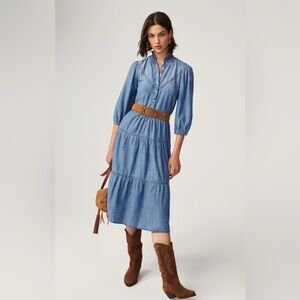 ba&sh The Willow Denim Dress